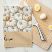 Linge De Cuisine Citrouilles de cuisine personnalisés (Quart Plié)