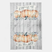 Linge De Cuisine Citrouilles Rustiques Aquarelle (Vertical)