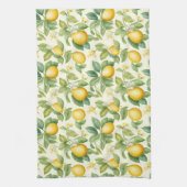 Linge De Cuisine Citrus aux fleurs de citron méditerranéen (Vertical)