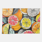 Linge De Cuisine Citrus coloré (Horizontal)