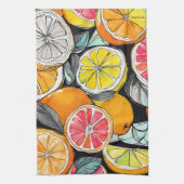 Linge De Cuisine Citrus coloré (Vertical)