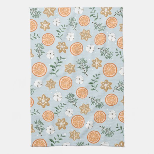 Linge De Cuisine Citrus Cotton Christmas Cookie Charme Sud (Vertical)