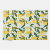 Linge De Cuisine Citrus Fleurs de citron Verdure (Horizontal)