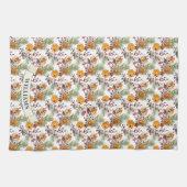 Linge De Cuisine Citrus Orange Rustique PIne Vert tendance (Horizontal)