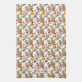 Linge De Cuisine Citrus Orange Rustique PIne Vert tendance (Vertical)