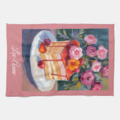 Linge De Cuisine Cke & Fleurs Aquarelle – Décor Cosy (Horizontal)
