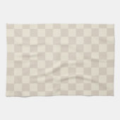 Linge De Cuisine Clair Brown et blanc cassé (Horizontal)