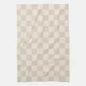 Linge De Cuisine Clair Brown et blanc cassé (Vertical)