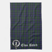 Linge De Cuisine Clan Baird Crest Tartan personnalisable (Vertical)