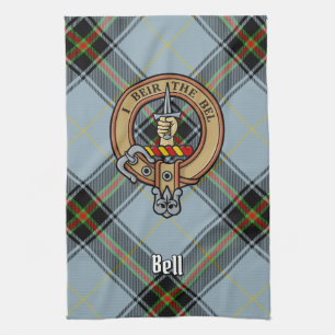 Linge De Cuisine Clan Bell Crest sur Tartan