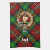 Linge De Cuisine Clan Boyd Crest sur Tartan (Vertical)