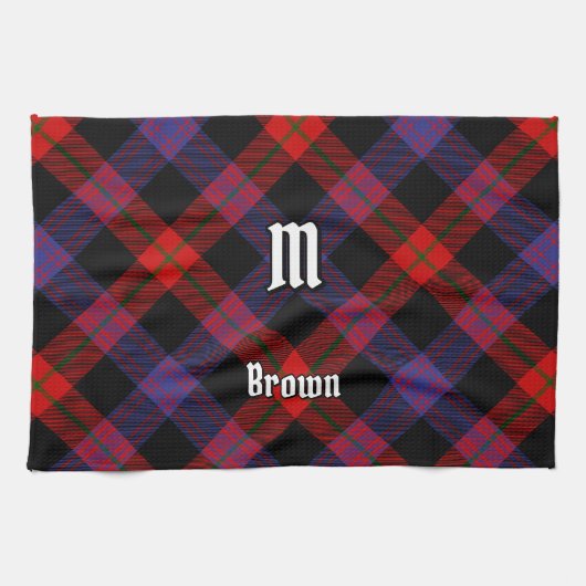 Linge De Cuisine Clan Brown Tartan (Horizontal)