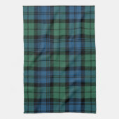 Linge De Cuisine Clan Campbell Plaid Tartan Vert Bleu Noir Chèque (Vertical)