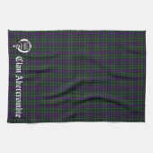 Linge De Cuisine Clan écossais Abercrombie Crest & Tartan (Horizontal)