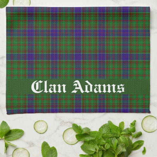 Linge De Cuisine Clan écossais Adams Tartan Plaid (Plié)