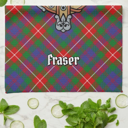 Linge De Cuisine Clan Fraser de Lovat Crest (Plié)