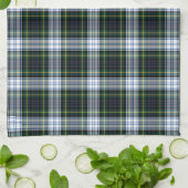 Linge De Cuisine Clan Gordon Plaid Tartan Green White Check (Plié)