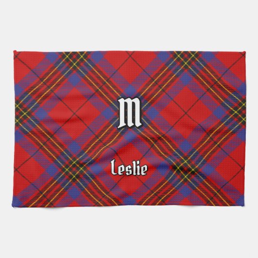 Linge De Cuisine Clan Leslie Red Tartan (Horizontal)