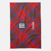 Linge De Cuisine Clan Leslie Red Tartan (Vertical)