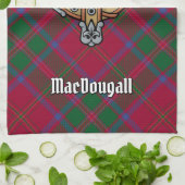 Linge De Cuisine Clan MacDougall Crest sur Tartan (Plié)
