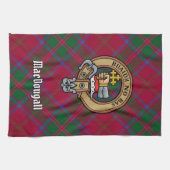 Linge De Cuisine Clan MacDougall Crest sur Tartan (Horizontal)