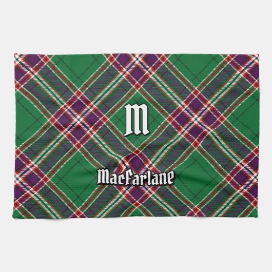 Linge De Cuisine Clan MacFarlane Chasse moderne Tartan (Horizontal)