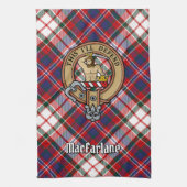 Linge De Cuisine Clan MacFarlane Crest sur le tatan de robe (Vertical)