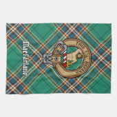 Linge De Cuisine Clan MacFarlane Crest sur Tartan de chasse antique (Horizontal)