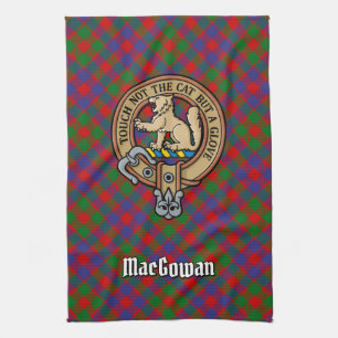 Linge De Cuisine Clan MacGowan Crest sur Tartan