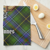 Linge De Cuisine Clan MacInnes Crest sur Tartan (Quart Plié)