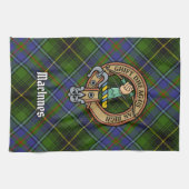 Linge De Cuisine Clan MacInnes Crest sur Tartan (Horizontal)