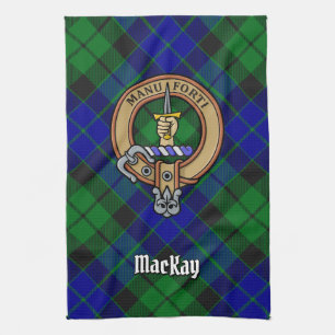 Linge De Cuisine Clan MacKay Crest sur Tartan
