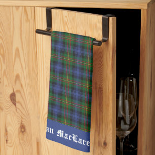 Linge De Cuisine Clan MacLaren Tartan Plaid personnalisable