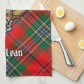 Linge De Cuisine Clan MacLean Crest sur Tartan (Quart Plié)