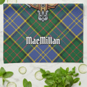 Linge De Cuisine Clan MacMillan Crest sur la chasse Tartan (Plié)