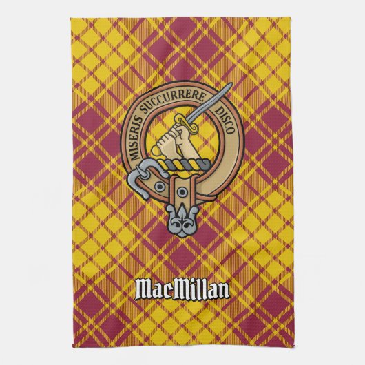 Linge De Cuisine Clan MacMillan Crest sur le tatan de robe (Vertical)