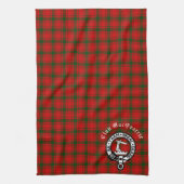 Linge De Cuisine Clan MacQuarrie Tartan et Crest (Vertical)