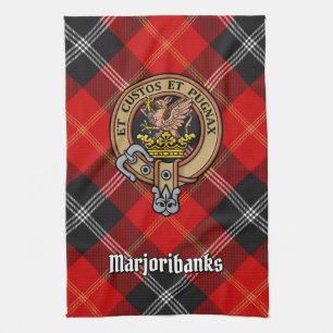 Linge De Cuisine Clan Marjoribanks crête sur Tartan