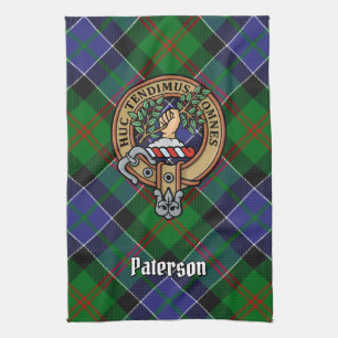 Linge De Cuisine Clan Paterson Crest sur Tartan