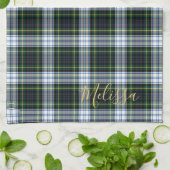 Linge De Cuisine Clan personnalisé Gordon Tartan Nom du plan (Plié)