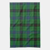 Linge De Cuisine Clan Plaid Davidson bleu vert noir Tartan (Vertical)