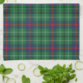 Linge De Cuisine Clan Plaid Duncan Tartan Motif Vert Noir (Plié)