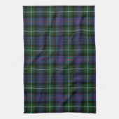 Linge De Cuisine Clan Plaid MacKenzie Green Purple Check Tartan (Vertical)