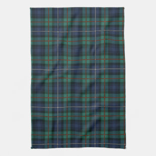 Linge De Cuisine Clan Plaid Robertson Tartan Green Purple Check