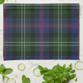 Linge De Cuisine Clan Plaid Sutherland violet noir Tartan (Plié)