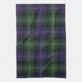 Linge De Cuisine Clan Plaid Sutherland violet noir Tartan (Vertical)