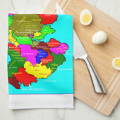 Linge De Cuisine Clans de carte de l'Ecosse (Quart Plié)