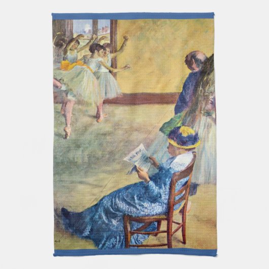 Linge De Cuisine Classe de ballet, salle de danse par Edgar Degas (Vertical)