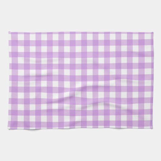 Linge De Cuisine Classic En vichy Vérifier Plaid Motif Lilac (Horizontal)