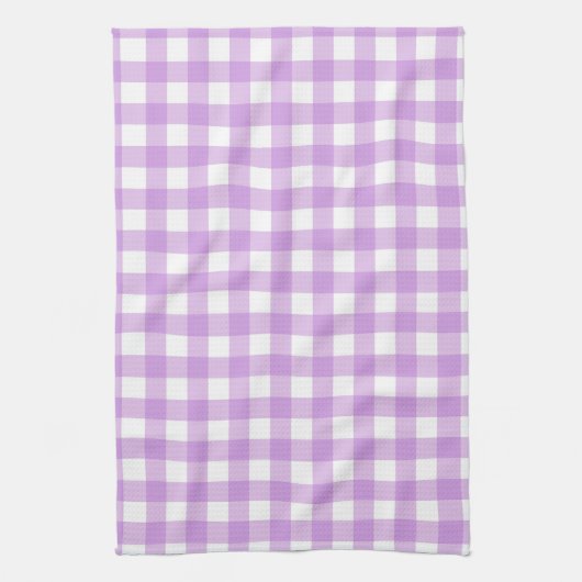 Linge De Cuisine Classic En vichy Vérifier Plaid Motif Lilac (Vertical)